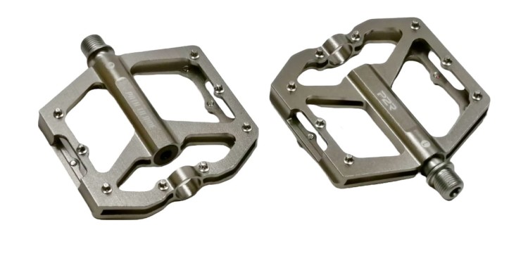 Lekkie pedały platformowe P2R Flatman 60 szaro-tytanowe