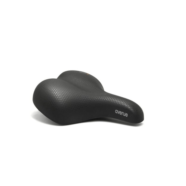 Szerokie siodełko żelowe Selle Royal Avenue Relaxed do wyprostowanej pozycji na rowerze