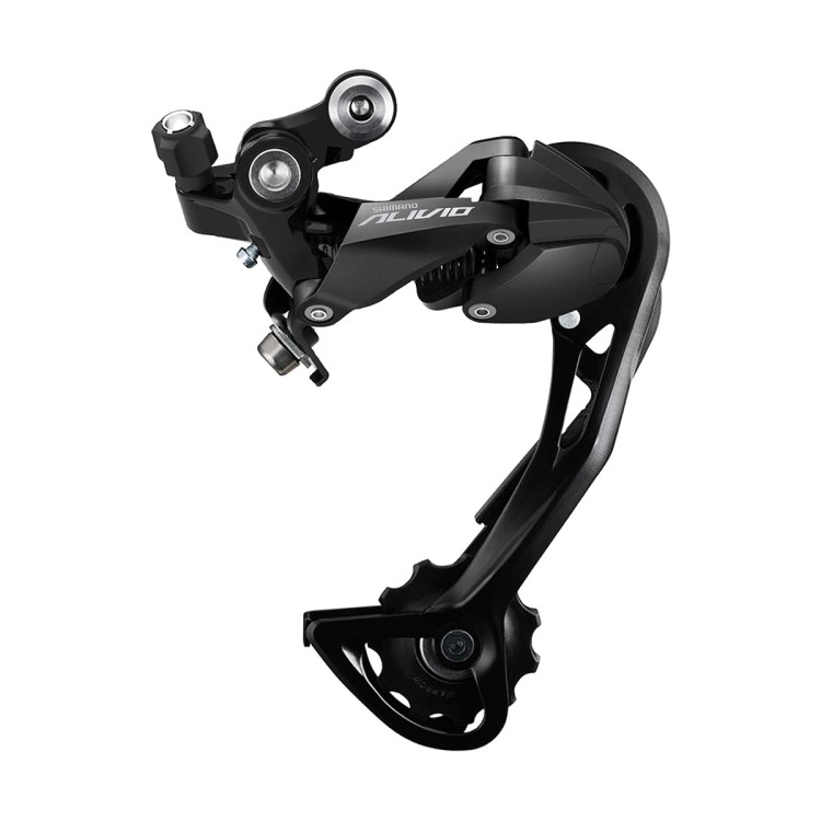 Czarna 9-rzędowa przerzutka tylna Shimano Alivio RD-M3100 w technologii Shadow RD