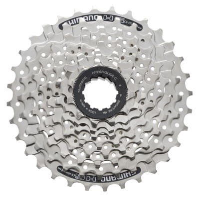 8-rzędowa kaseta Shimano CS-HG41 11-32T z chromowanymi zębatkami Hyperglide