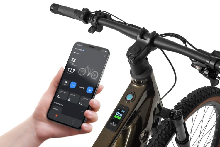 Interfejs aplikacji mobilnej Bafang Go połączonej z systemem CAN roweru elektrycznego Ecobike SX 300