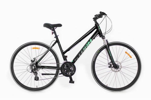 Damski rower crossowy STORM Cross Aero Lady 2.0 czarno-miętowy na kołach 28 cali z hamulcami tarczowymi hydraulicznymi