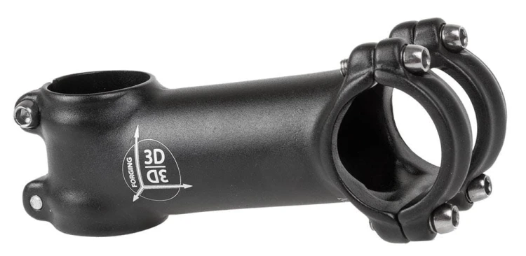 Czarny aluminiowy wspornik kierownicy M-WAVE Ahead 31.8 mm o długości 100 mm i kącie nachylenia 7 stopni