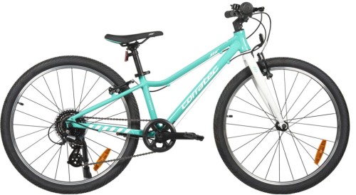 Lekki rower dziecięcy Corratec BOW UL 24 cale miętowy o wadze 8,5 kg z precyzyjnym napędem Shimano