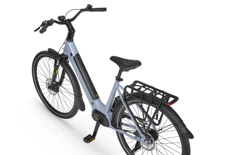 Rower elektryczny Ecobike LX 100 Automatic Pearl z bagażnikiem w systemie MIK