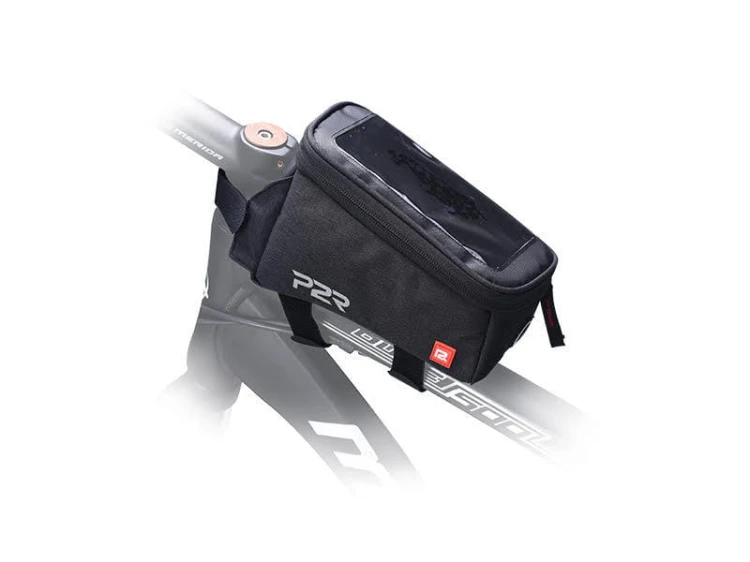 Torba rowerowa na ramę P2R Monner z przezroczystym okienkiem na telefon i wyjściem na słuchawki