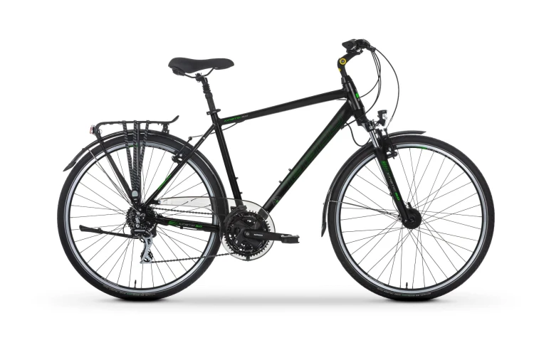 Rower trekkingowy Tabou Kinetic 3.0 czarno-zielony