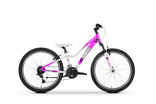 Rower dziewczęcy 24" Tabou Topshe 1.0 biało-różowy