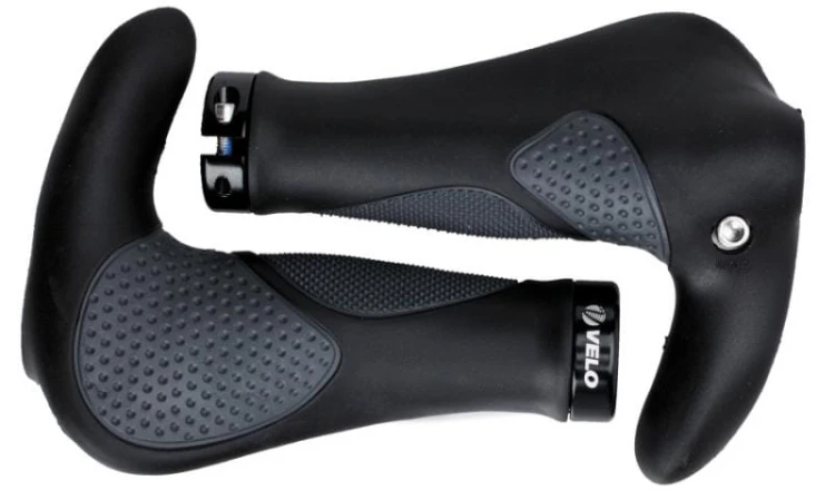 Ergonomiczne chwyty rowerowe PROX VLG-1185AD3 zintegrowane z rogami
