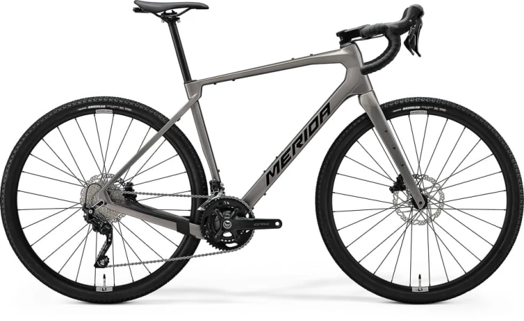 Rower gravel Merida Silex 4000 Warm Slate Grey na karbonowej ramie