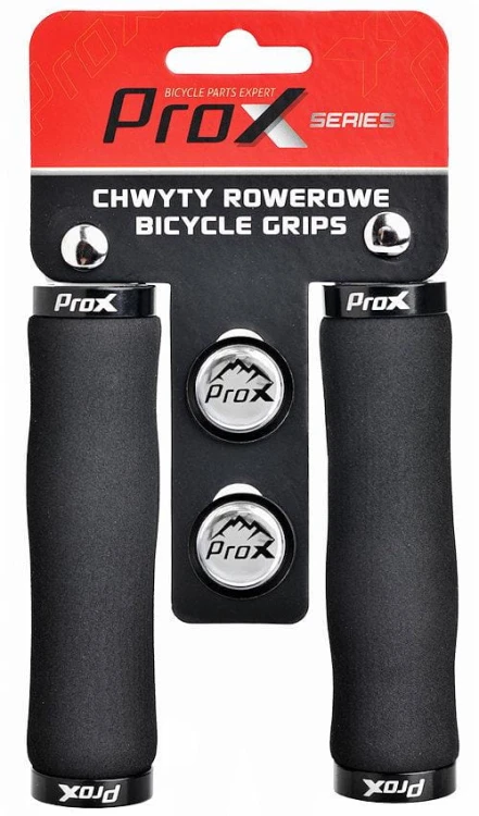 Rączki kierownicy ProX GP-58 czarne 135mm skręcane piankowe
