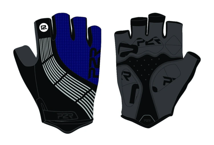 Rękawiczki rowerowe męskie P2R Zorrax navy blue granatowe