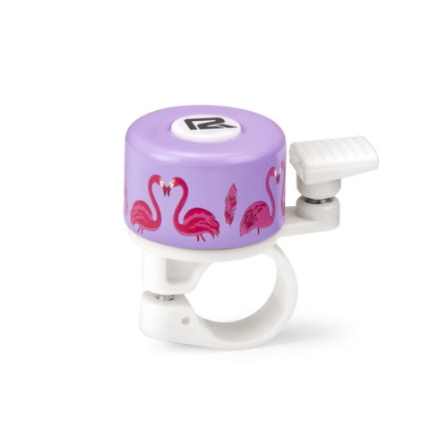 Dzwonek rowerowy P2R Ringo purple flamingo fioletowy 35mm