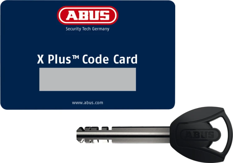 Klucz z kartą kodową do zapięcia składanego ABUS Bordo Granit XPlus 6500K