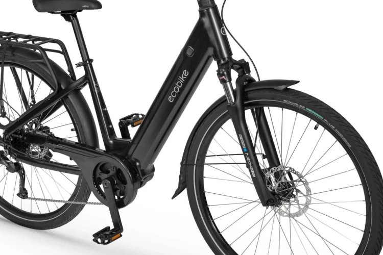 Rower elektryczny z pojemną baterią Ecobike LX100 czarny