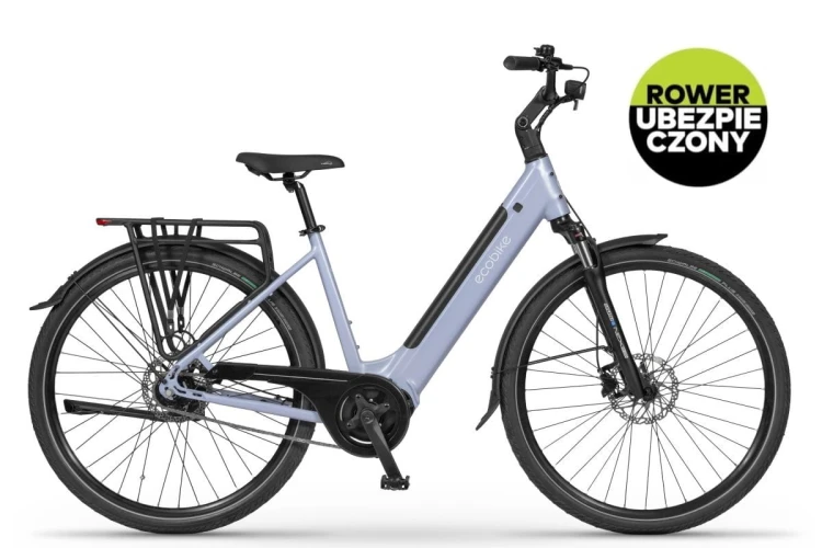 Rower elektryczny miejski Ecobike LX100 Automatic 17 630Wh Pearl z ubezpieczeniem