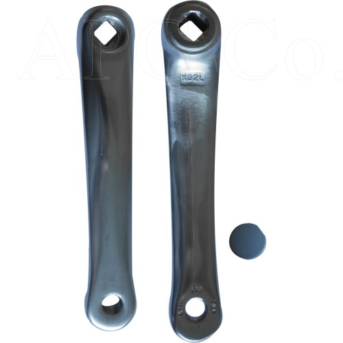 Ramię korby lewe alu srebrne 170mm