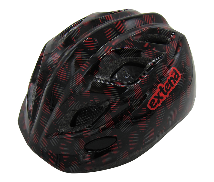 Kask EXTEND Buffy black XS/S (48-52cm) – widok z przodu i z boku