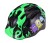 Kask EXTEND Billy neon green XS/S (47-51cm) – widok z przodu i z boku