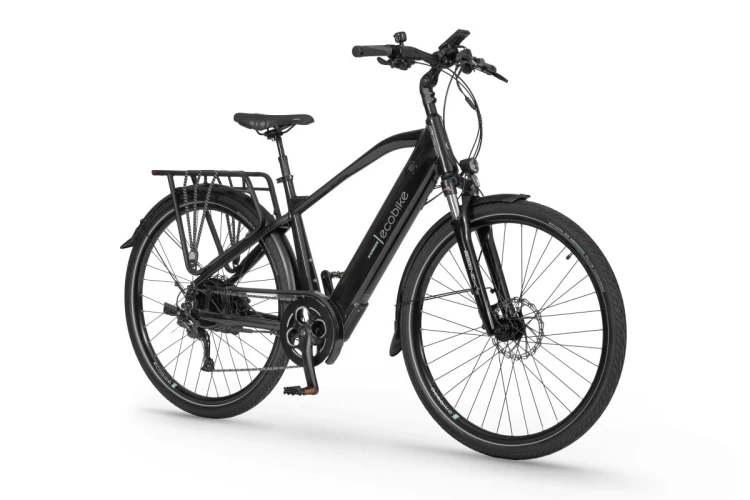 Rower elektryczny ECOBIKE X-Cross 21" 630Wh Black – widok z lewej strony