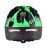 Kask EXTEND Billy neon green XS/S (47-51cm) – widok od tyłu z pokrętłem regulacji i odblaskami