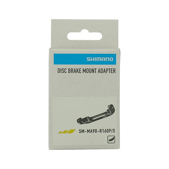 Adapter hamulca Shimano 160mm standard tył – widok od tyłu lub spodu z elementami montażowymi