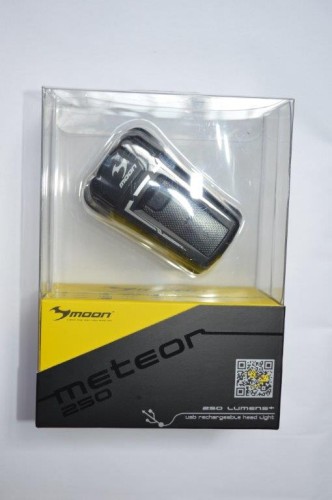 Lampka przód MOON METEOR 250 – obudowa i soczewka LED