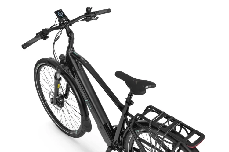 Rower elektryczny ECOBIKE X-Cross 21" 630Wh Black – napęd elektryczny, przerzutka, kaseta i hamulec tarczowy