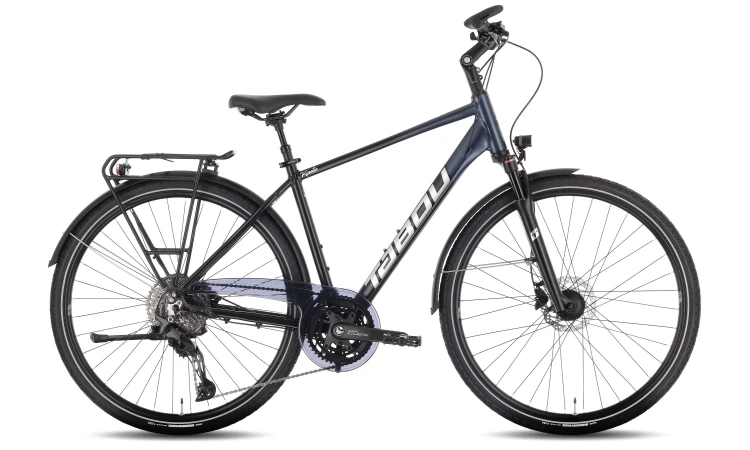 Rower trekkingowy TABOU Kinetic 6 czarny – profil boczny roweru