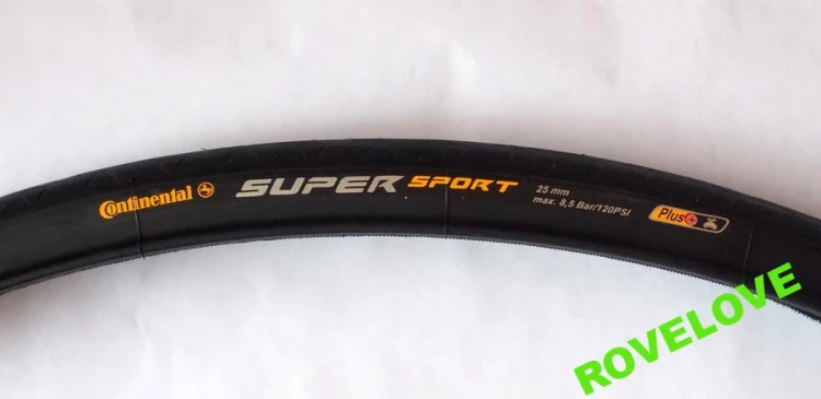 Opona Continental SuperSport Plus 700x28C – profil i ścianka boczna opony