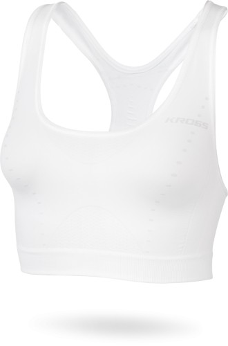Biustonosz Kross Base Lady S/M, L – widok od tyłu z kieszeniami i odblaskami