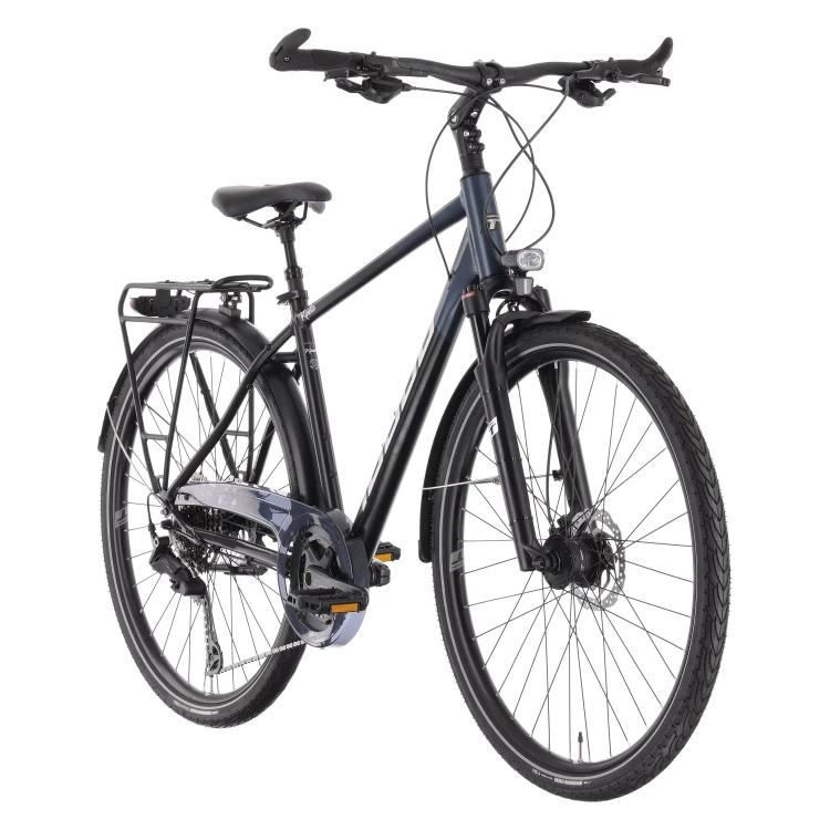 Rower trekkingowy TABOU Kinetic 6 czarny – widok z perspektywy z przodu