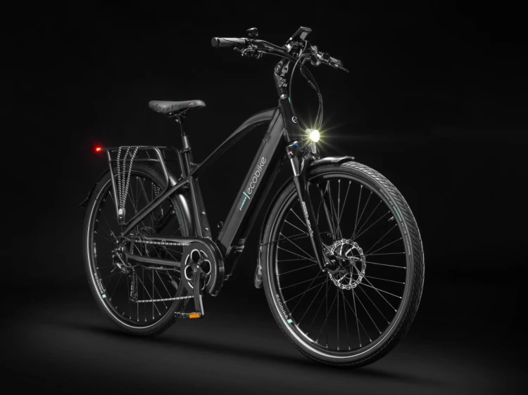 Rower elektryczny ECOBIKE X-Cross 21" 630Wh Black – wyświetlacz LCD połączony z aplikacją mobilną na smartfonie