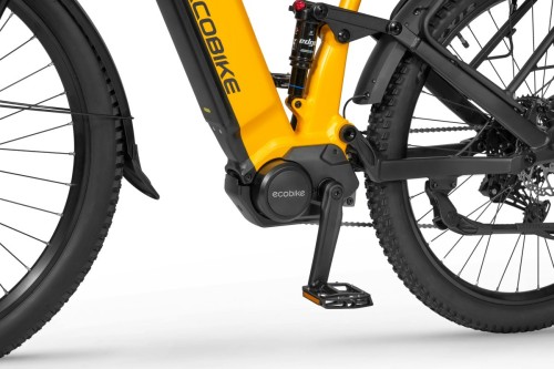 Rower elektryczny ECOBIKE RX500 MAX Yellow SUV L/XL 960Wh – widok z perspektywy z prawej strony