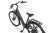 Rower elektryczny miejski ECOBIKE X-City czarny – kierownica i wyświetlacz z perspektywy rowerzysty