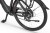 Rower elektryczny miejski ECOBIKE X-City czarny – amortyzator przedni, koło i zintegrowana bateria w ramie