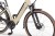 Rower elektryczny ECOBIKE X-City Cappuccino 630Wh – amortyzator przedni, koło i zintegrowana bateria w ramie