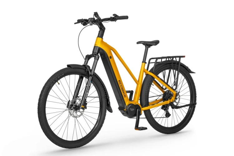 Rower elektryczny ECOBIKE Expedition SUV 1080Wh żółty – widok z perspektywy z prawej strony