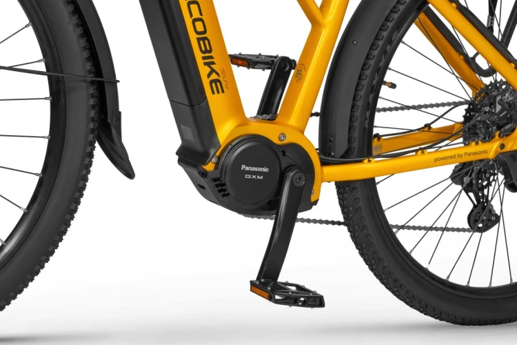 Rower elektryczny ECOBIKE Expedition SUV 1080Wh żółty – napęd elektryczny, przerzutka, kaseta i hamulec tarczowy