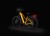 Rower elektryczny ECOBIKE Expedition SUV 1080Wh żółty z oświetleniem LED – widok nocny tył