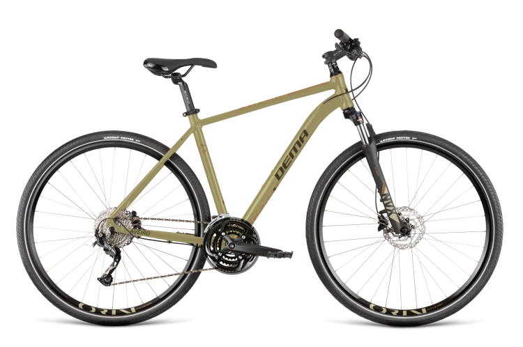 Rower crossowy Dema Aveiro 7 18" sand yellow-black