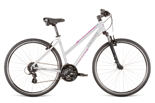 Rower crossowy Dema Loara 1 white-magenta