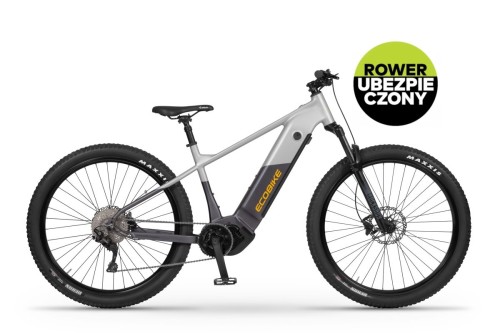 Rower elektryczny ECOBIKE Mauler L/XL 1080Wh szary – wyświetlacz LCD połączony z aplikacją mobilną na smartfonie