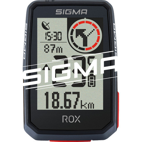Licznik SIGMA ROX 2.0 black/white z uchwytem – bezprzewodowy czujnik prędkości i magnes na szprychę