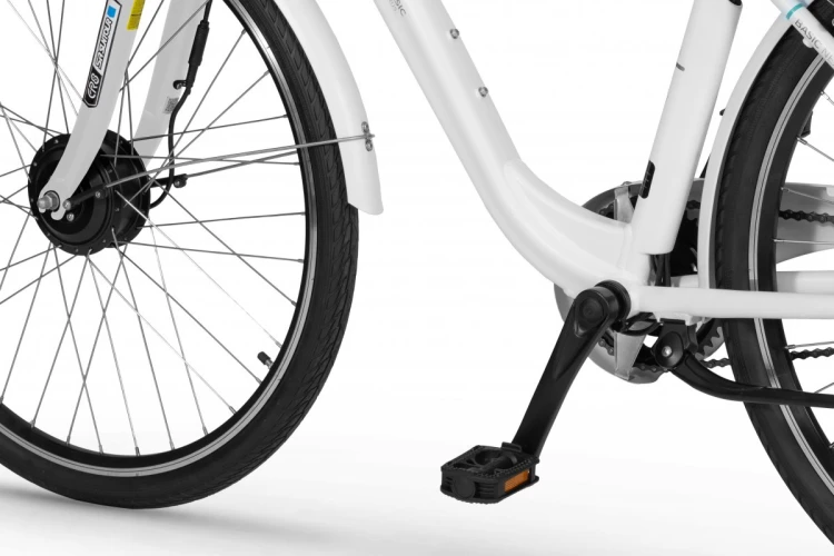 Rower elektryczny miejski ECOBIKE Basic Nexus – bagażnik, błotnik i siodełko