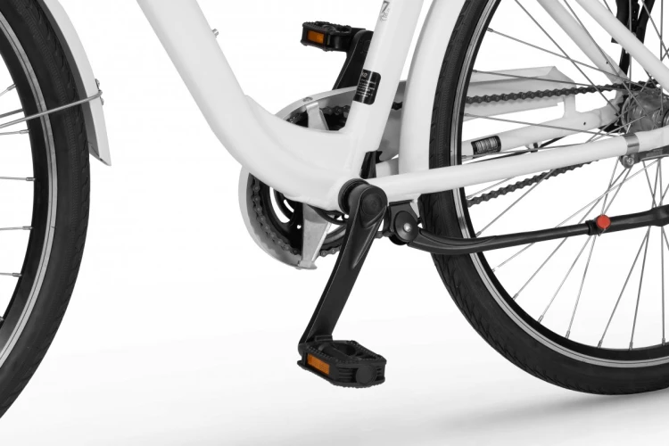 Rower elektryczny miejski ECOBIKE Basic Nexus – centralny silnik elektryczny i mechanizm korbowy