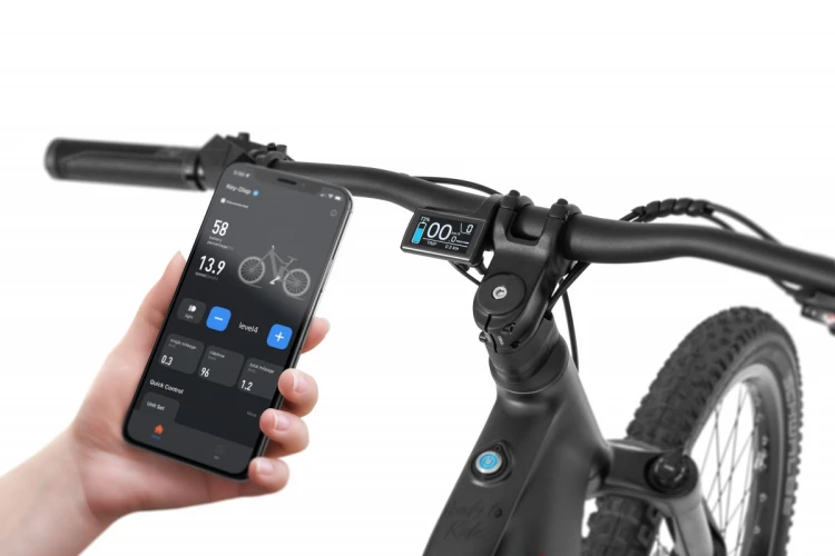 Rower elektryczny ECOBIKE RX500 960Wh 19" czarny – napęd elektryczny, przerzutka, kaseta i hamulec tarczowy