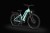 Rower elektryczny ECOBIKE LX500 960Wh 17" mint z włączonym oświetleniem LED – widok nocny przód