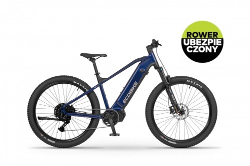 Rower elektryczny ECOBIKE RX500 960Wh 21" niebieski – bagażnik, błotnik i siodełko