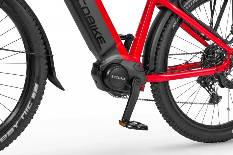 Rower elektryczny ECOBIKE RX500 21" SUV czarny – bagażnik, błotnik i siodełko